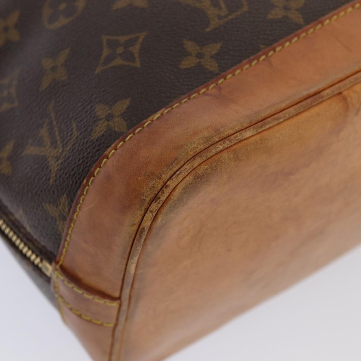 Louis Vuitton Alma, Brown, Canvas, handbag