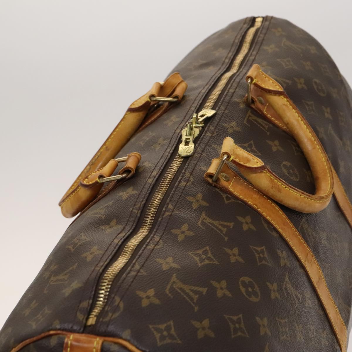 Louis Vuitton Keepall Bandouliere 50, Brown, Canvas, travel