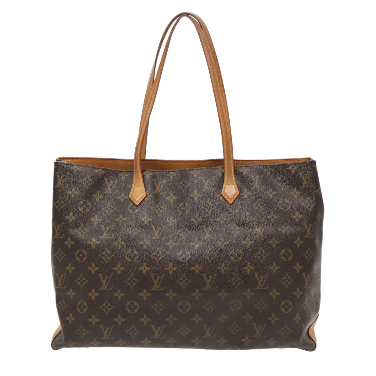 Louis Vuitton Wilshire, Brown, Canvas, tote