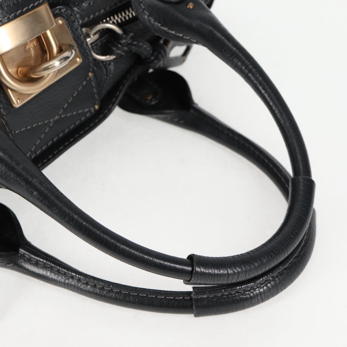 Chloé Paddington, Black, Leather, handbag