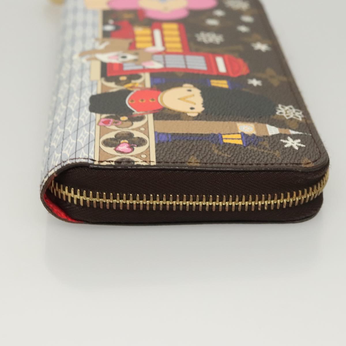 Louis Vuitton Portefeuille zippy, Brown, Canvas, wallet