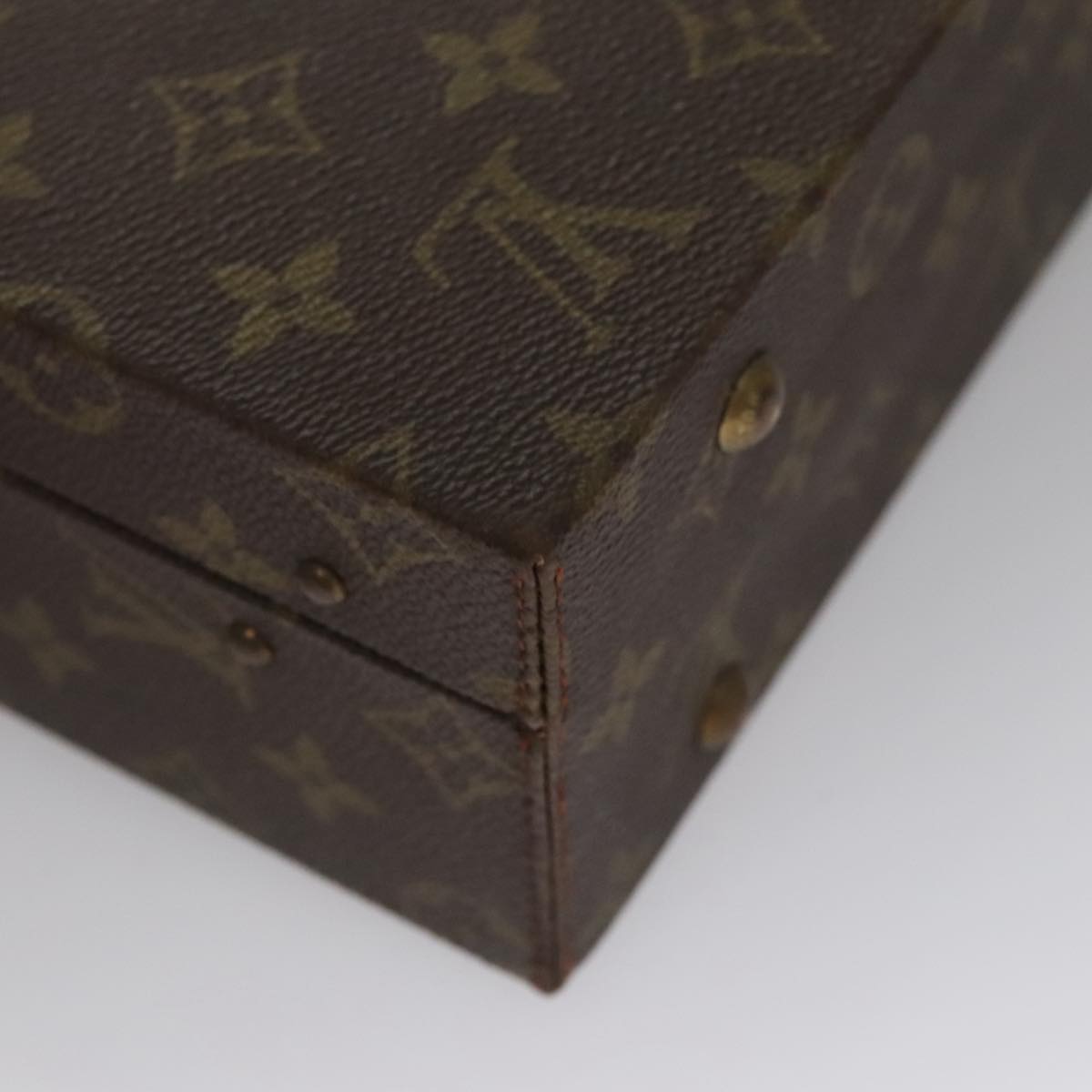 Louis Vuitton President, Brown, Canvas, briefcase