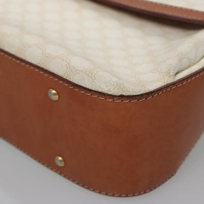 Céline Macadam, White, Canvas, handbag