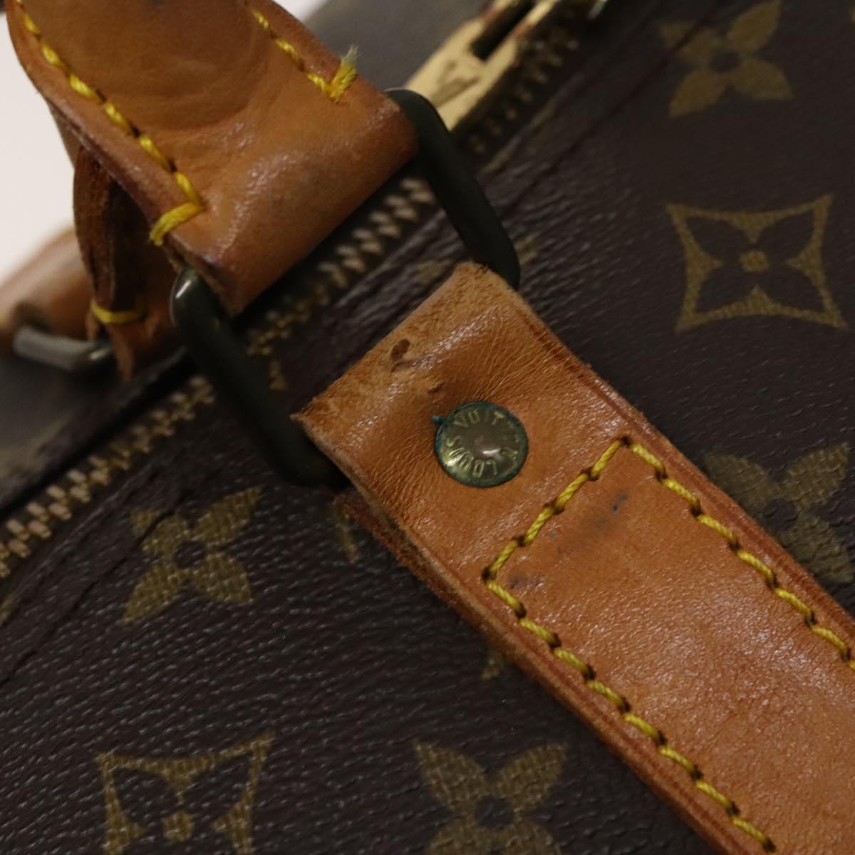 Louis Vuitton Keepall 60, Brown, Canvas, travel
