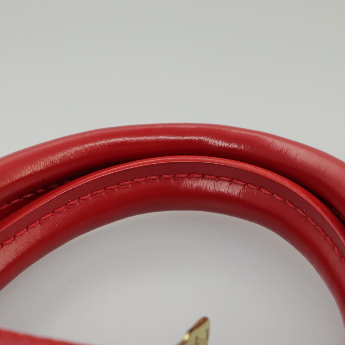 Louis Vuitton Alma, Red, Leather, handbag