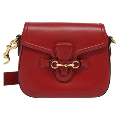 Gucci Lady Web, Red, Leather, shoulder