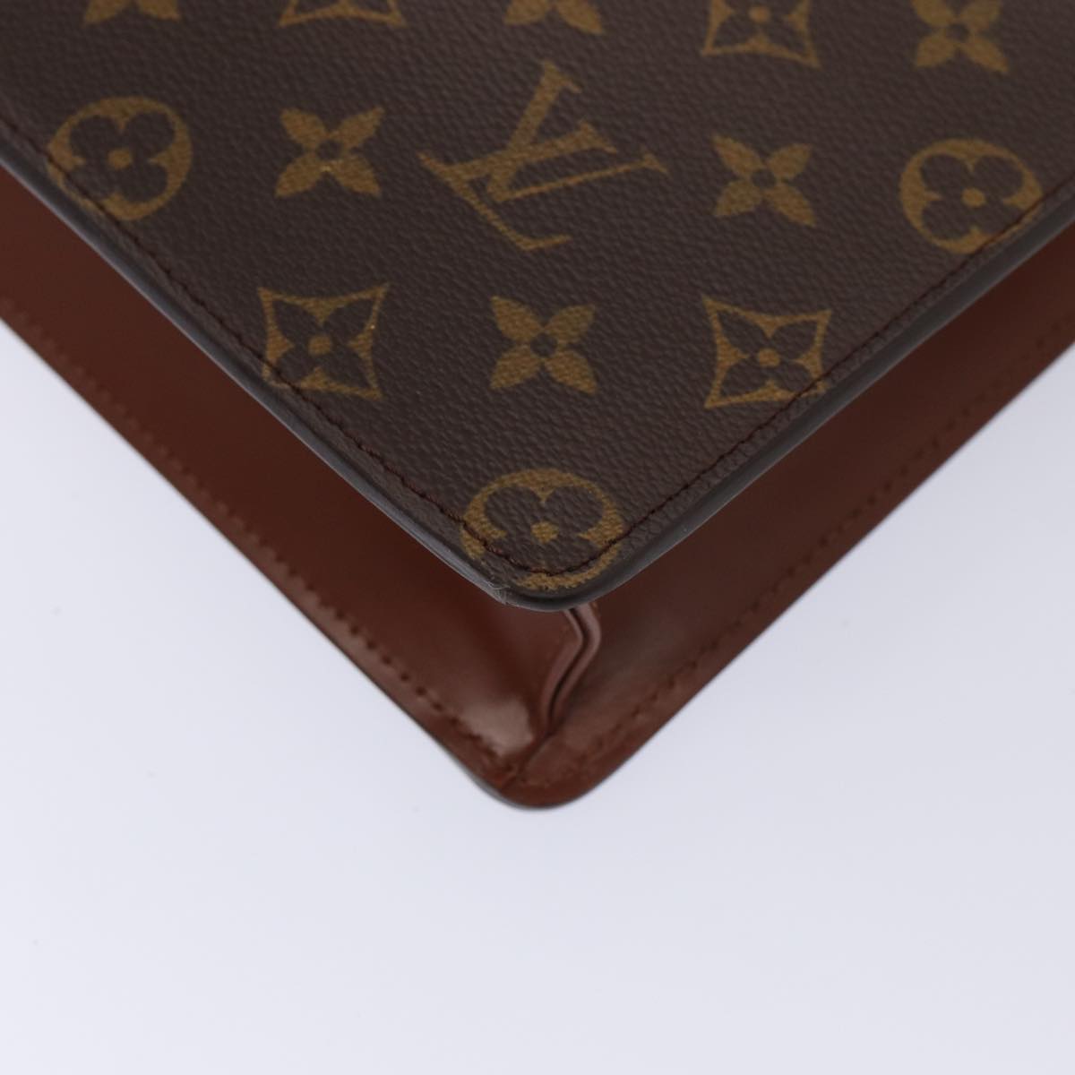 Louis Vuitton Pochette A4, Brown, Canvas, clutch