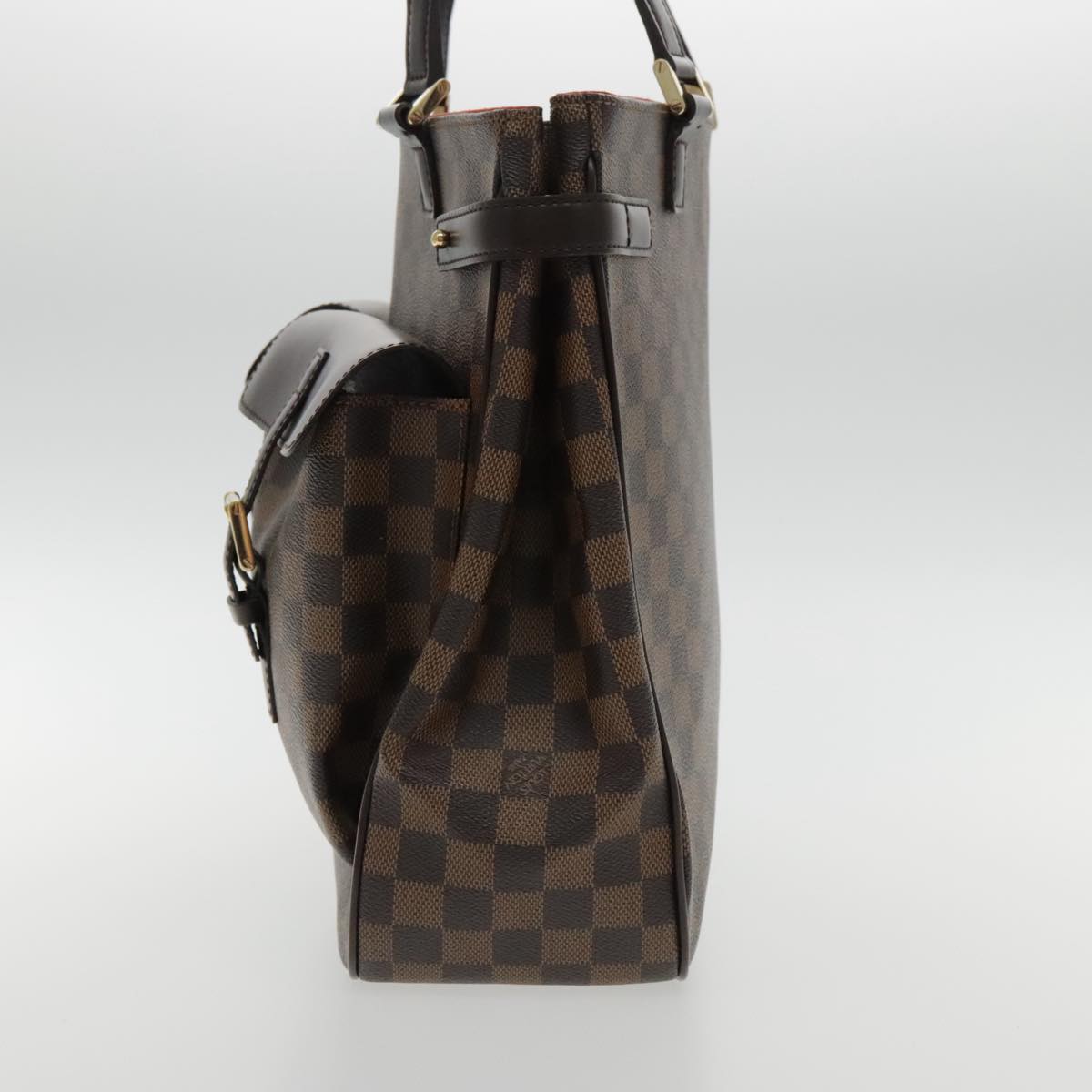 Louis Vuitton Uzes, Brown, Canvas, tote