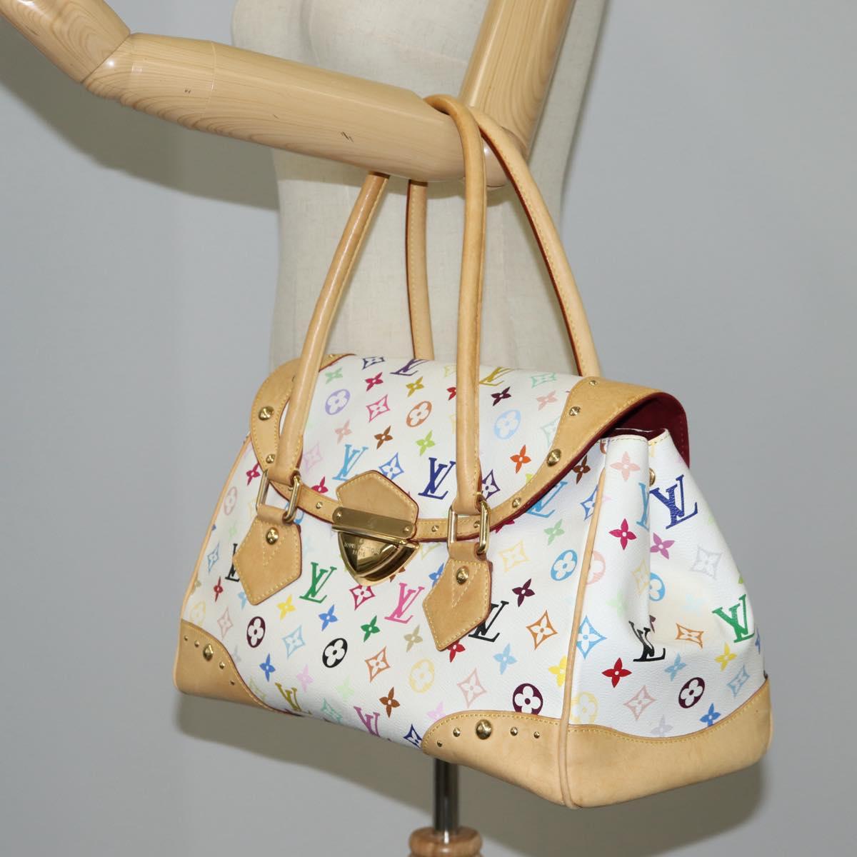 Louis Vuitton Beverly, White, Canvas, handbag