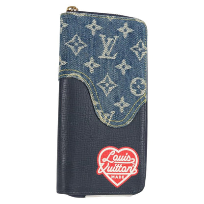 Louis Vuitton Nigo, Navy, Leather, wallet