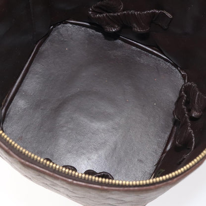 Chanel Vanity, Brown, Leather, clutch