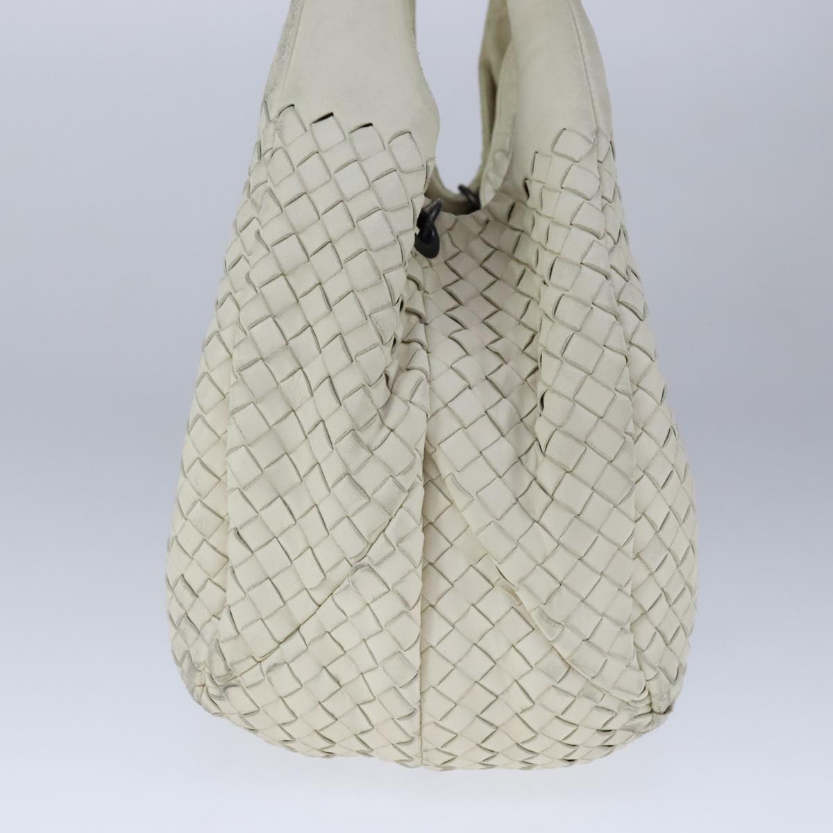 Bottega Veneta Campana, White, Leather, shoulder