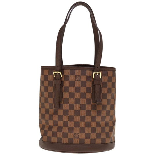 Louis Vuitton Bucket, Brown, Canvas, shoulder