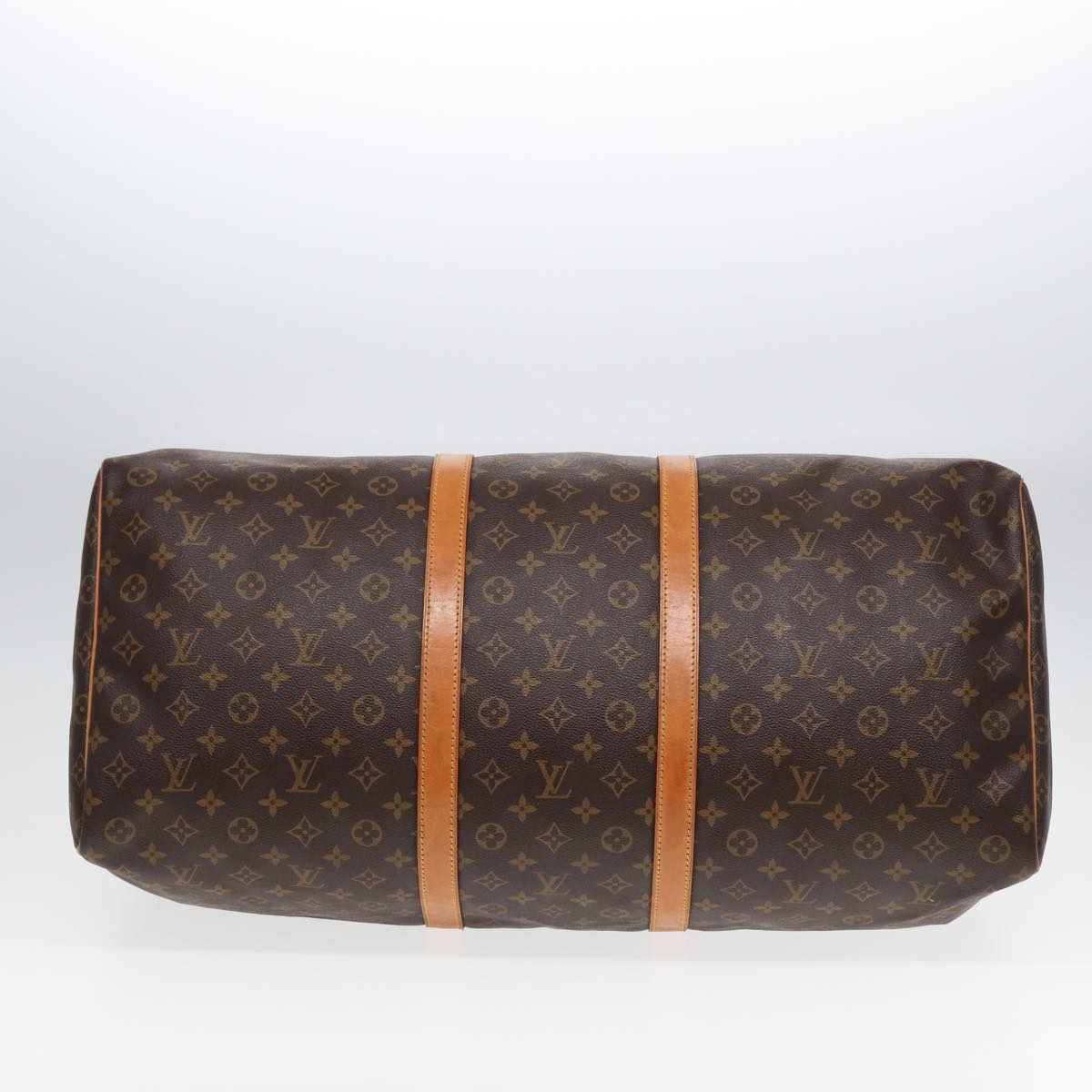 Louis Vuitton Keepall 60, Brown, Canvas, travel