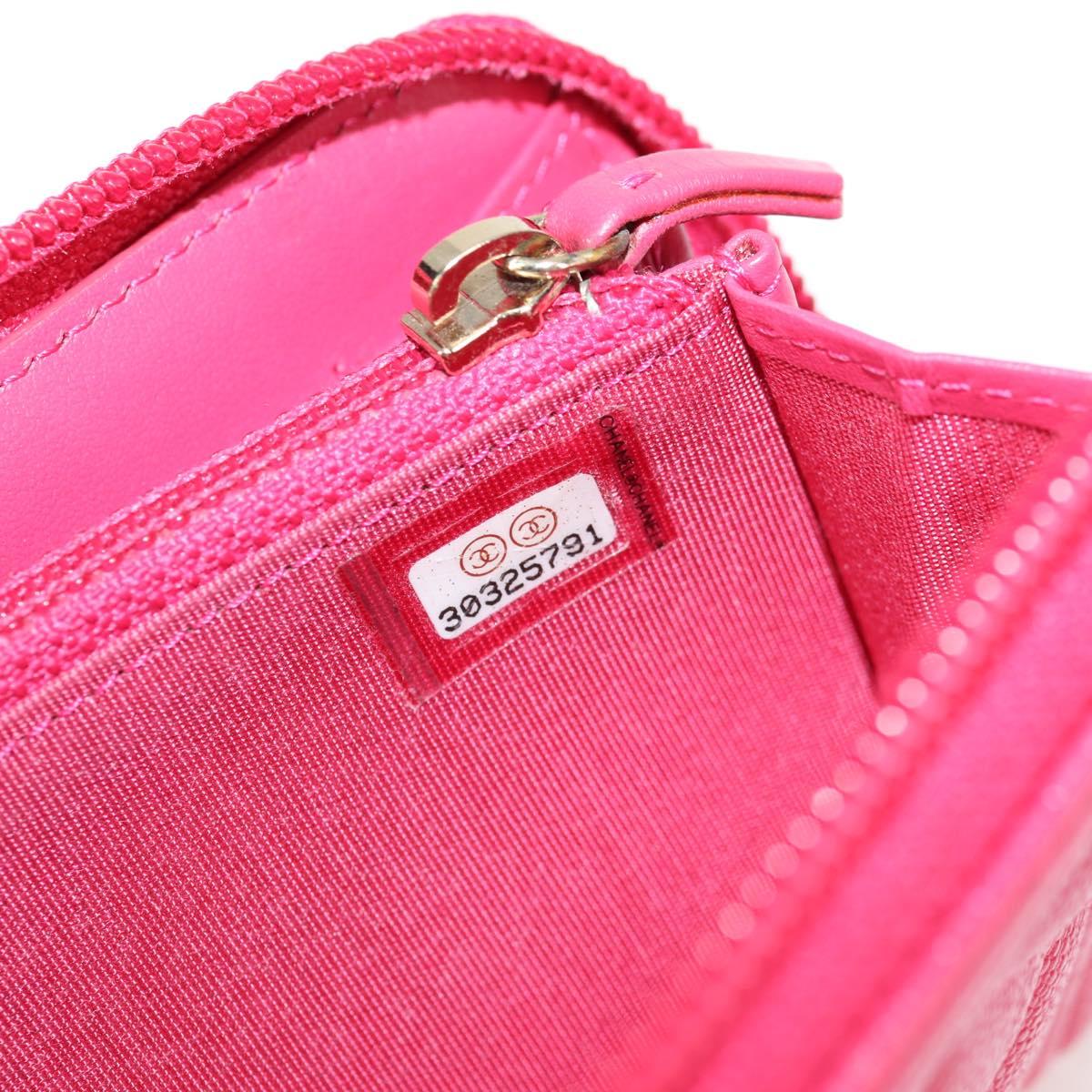 Chanel Boy, Pink, Leather, wallet