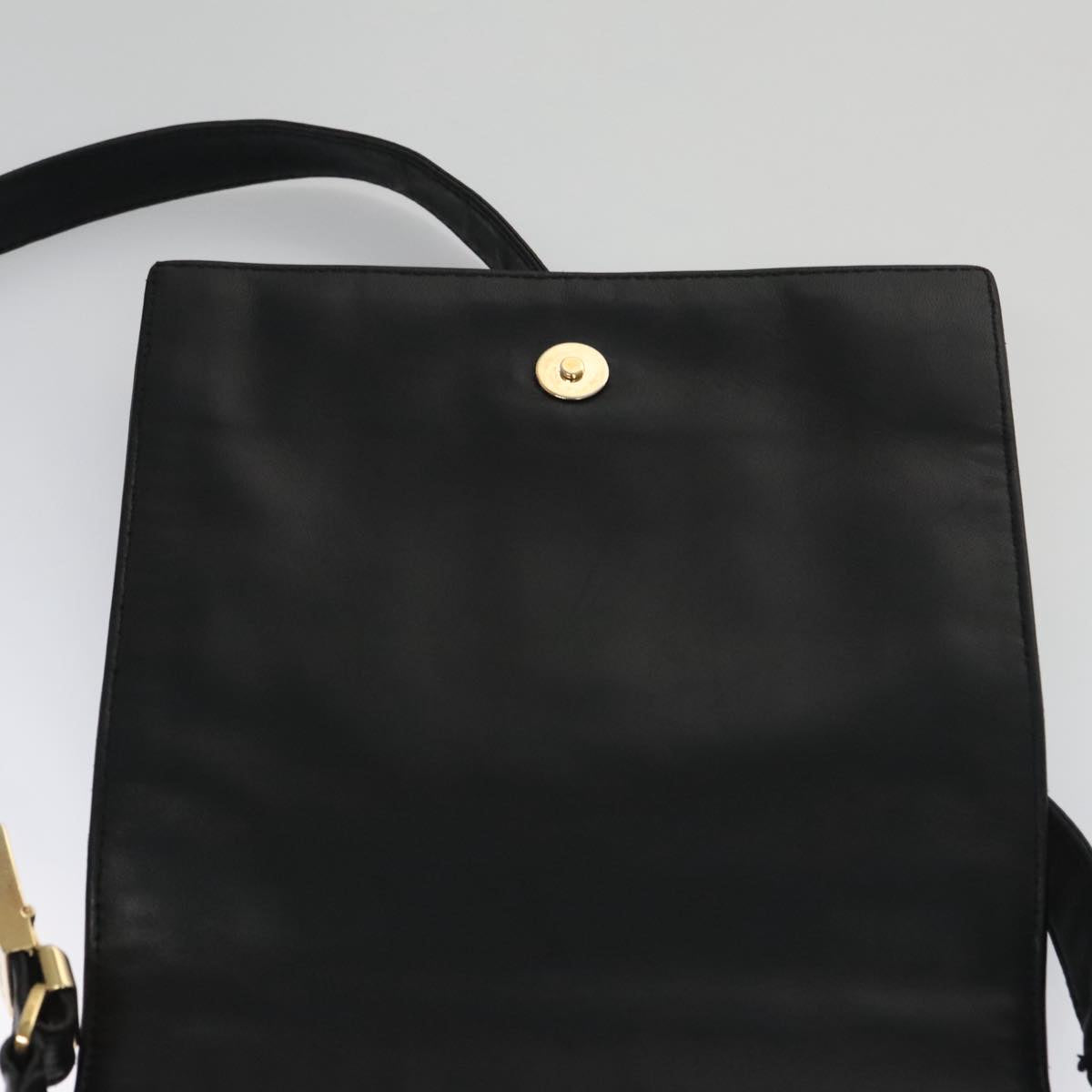 Chanel Chocolate bar, Black, Calfskin, shoulder