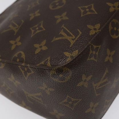 Louis Vuitton Looping MM, Brown, Canvas, shoulder