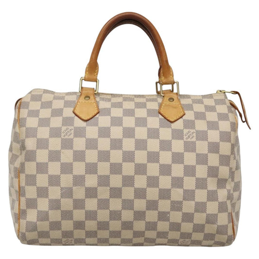 Louis Vuitton Speedy 30, Beige, Canvas, handbag
