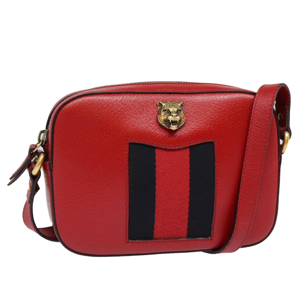 Gucci Animalier, Red, Leather, shoulder