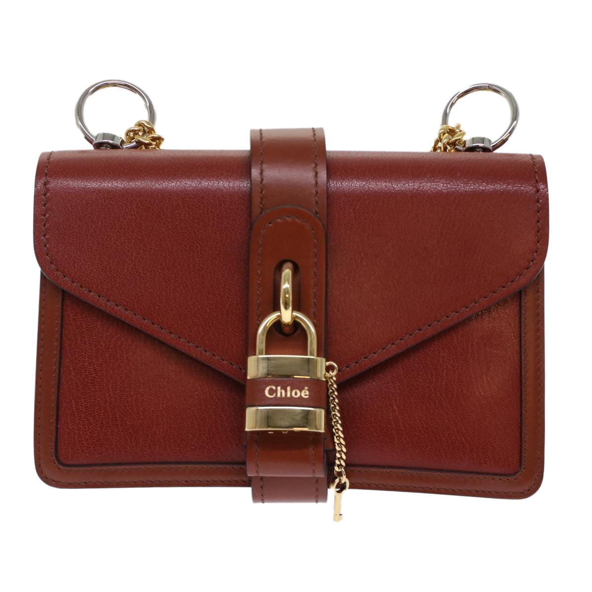 Chloé, Brown, Leather, shoulder