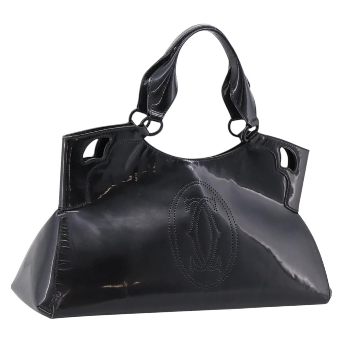 Cartier Marcello Patent leather, Black, Patent Leather, Handbag