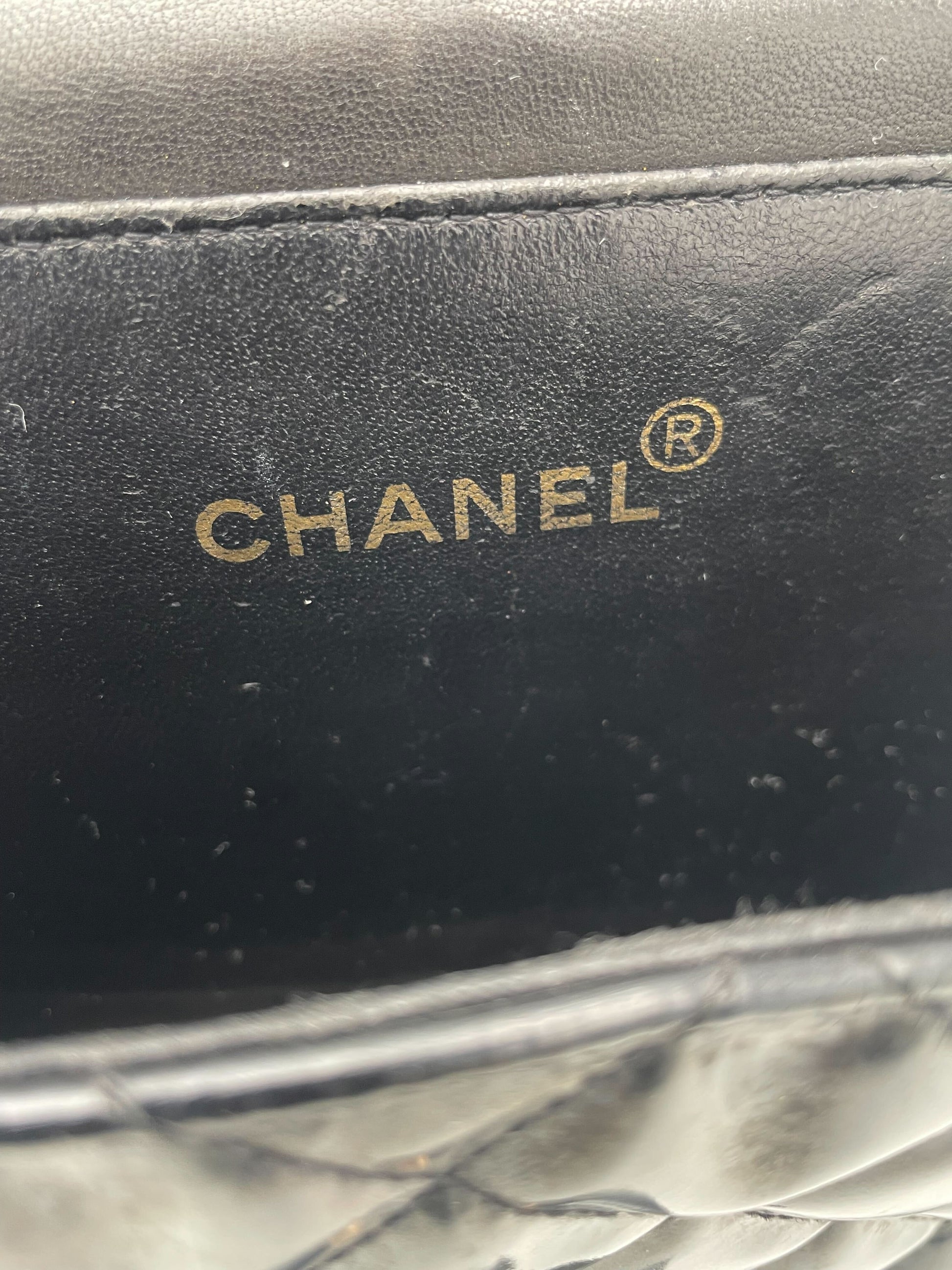 Chanel CHANEL - VTG 1996 Patent leather, BLACK, PATENT_LEATHER, Handbag