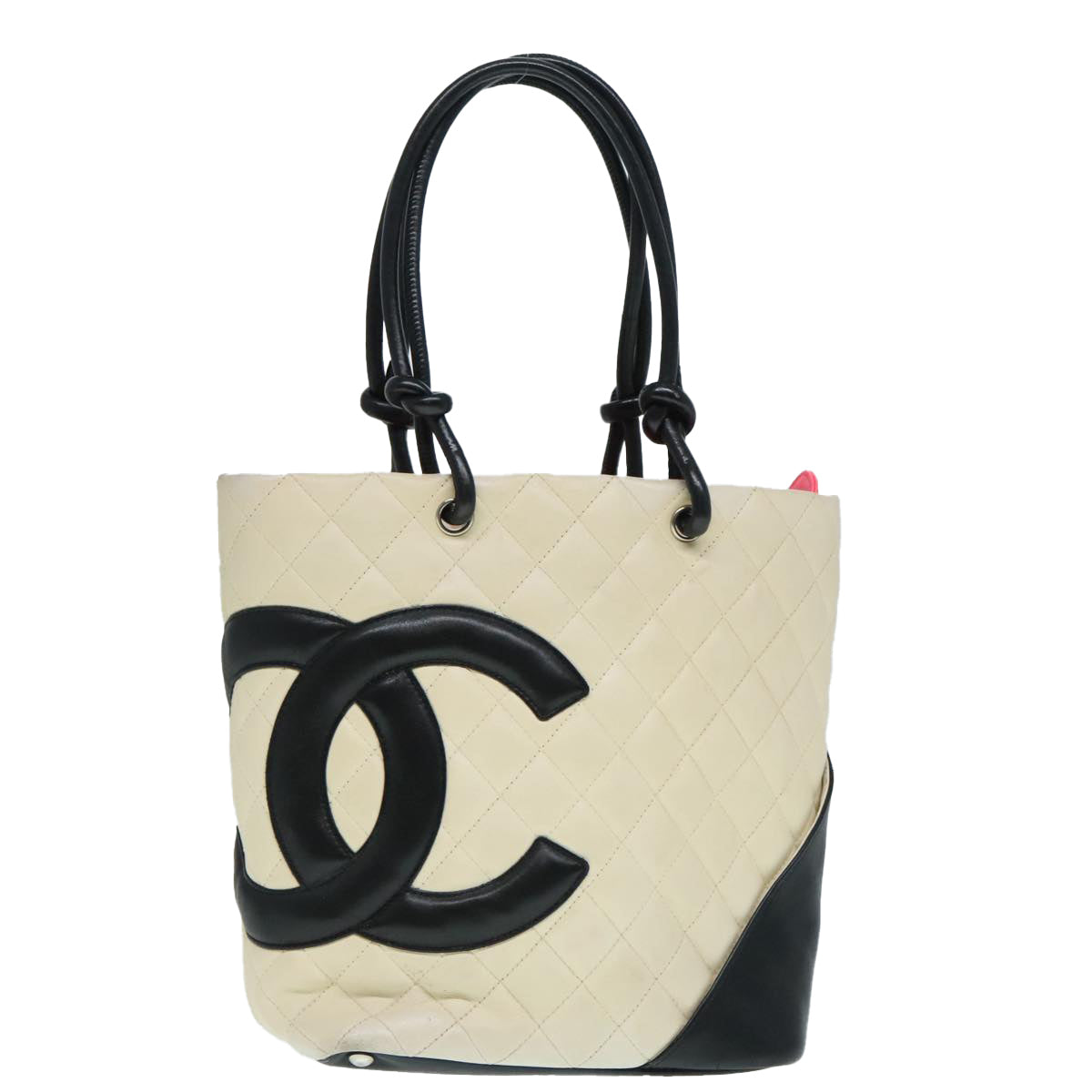 Chanel Cambon line, Beige, Leather, tote