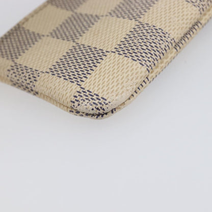 Louis Vuitton Pochette clés NM Damier Canvas, Beige, Canvas, Wallet