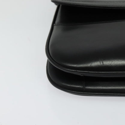 Bally Vintage Leather, Black, Leather, Shoulder Bag
