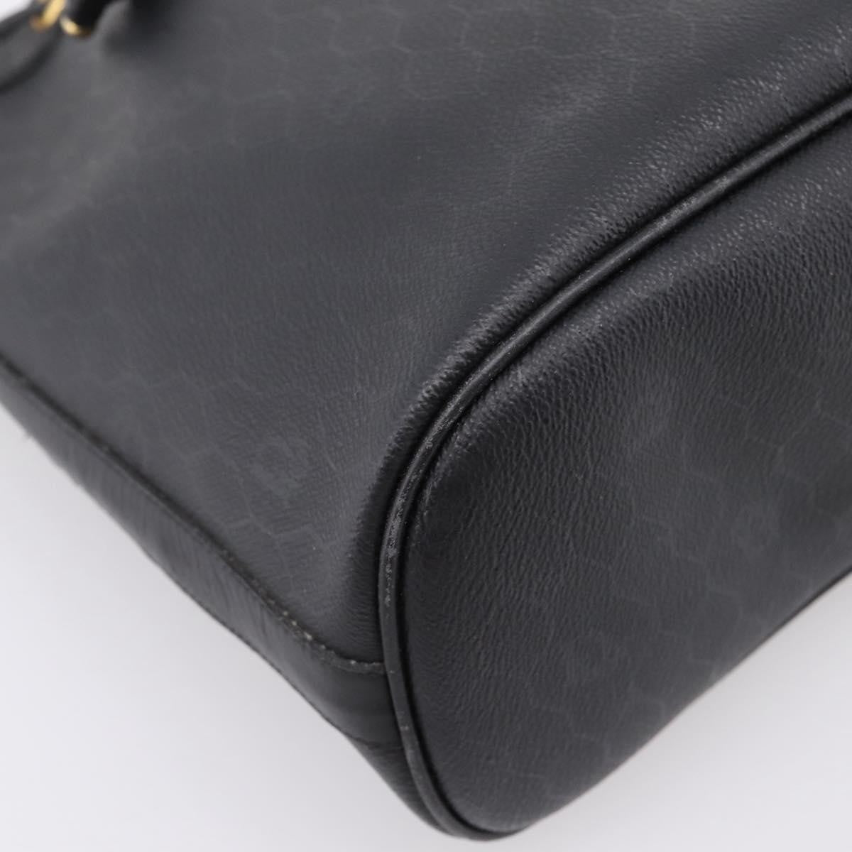 Christian Dior Vintage Honeycomb Canvas, Black, Canvas, Shoulder Bag