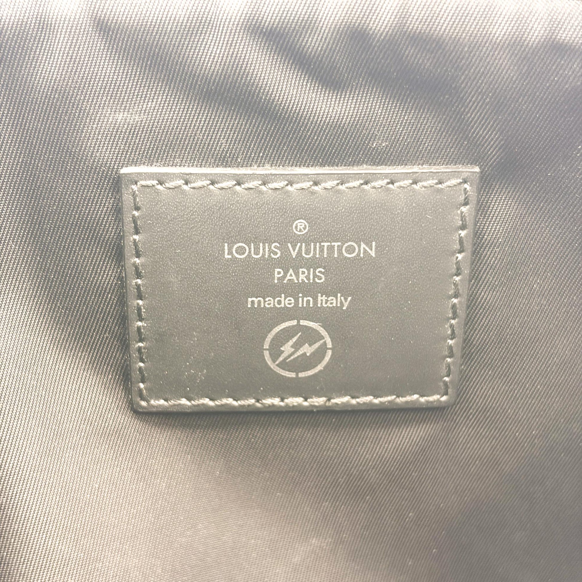 Louis Vuitton Pochette Voyage Monogram Eclipse Canvas, Black, Canvas, Clutch