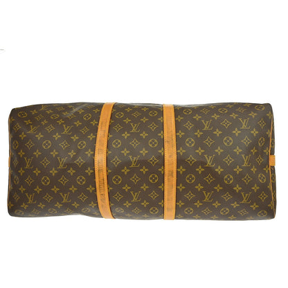 Louis Vuitton Keepall Bandoulière Monogram, Brown, Canvas, Travel Bag