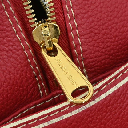 Louis Vuitton Carryall Leather, Red, Leather, Travel Bag