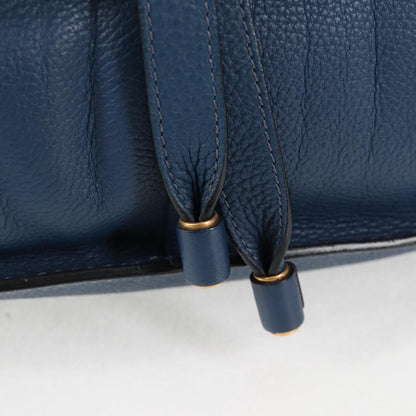 Chloé Marcie, Navy, Leather, handbag