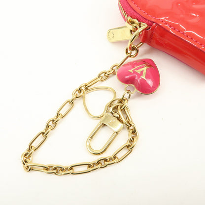 Louis Vuitton Heart Coin Purse Monogram Vernis, Pink, Patent Leather, Clutch