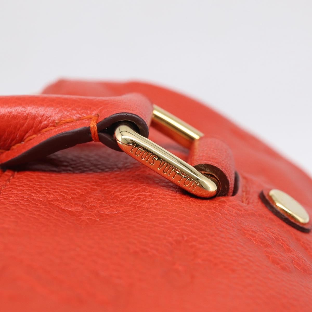 Louis Vuitton Speedy Bandouliere Monogram Empreinte Leather, Red, Leather, Handbag