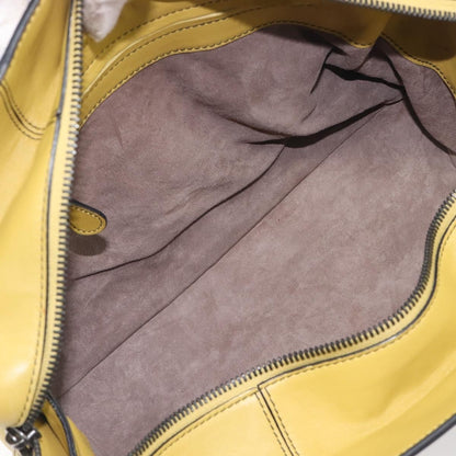 Bottega Veneta Monaco Nappa Leather With Intrecciato Detail, Yellow, Leather, Handbag