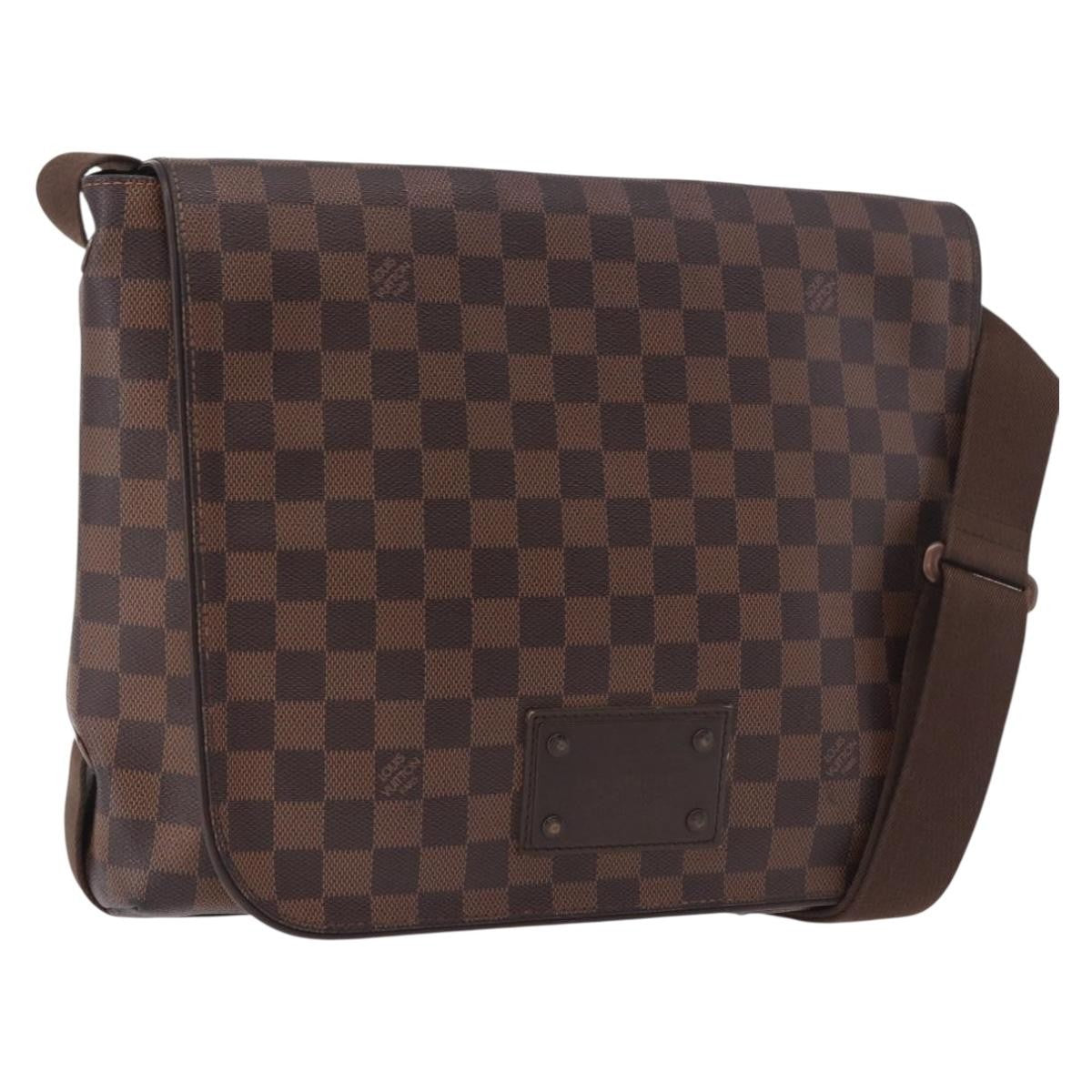 Louis Vuitton Brooklyn Damier Ebene, Brown, Canvas, Shoulder Bag