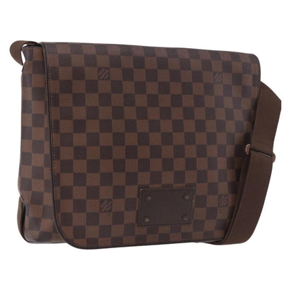 Louis Vuitton Brooklyn Damier Ebene, Brown, Canvas, Shoulder Bag