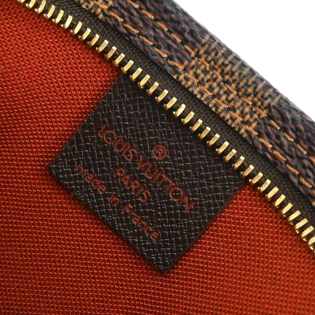 Louis Vuitton Trousse Make Up Damier Canvas, Brown, Canvas, Clutch