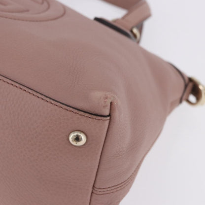 Gucci Soho Working Leather, Pink, Leather, Tote Bag