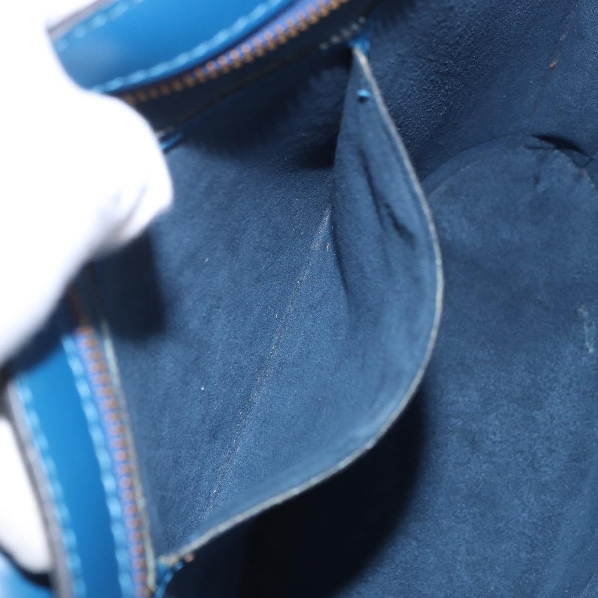 Louis Vuitton Saint Jacques Epi Leather, Blue, Leather, Handbag