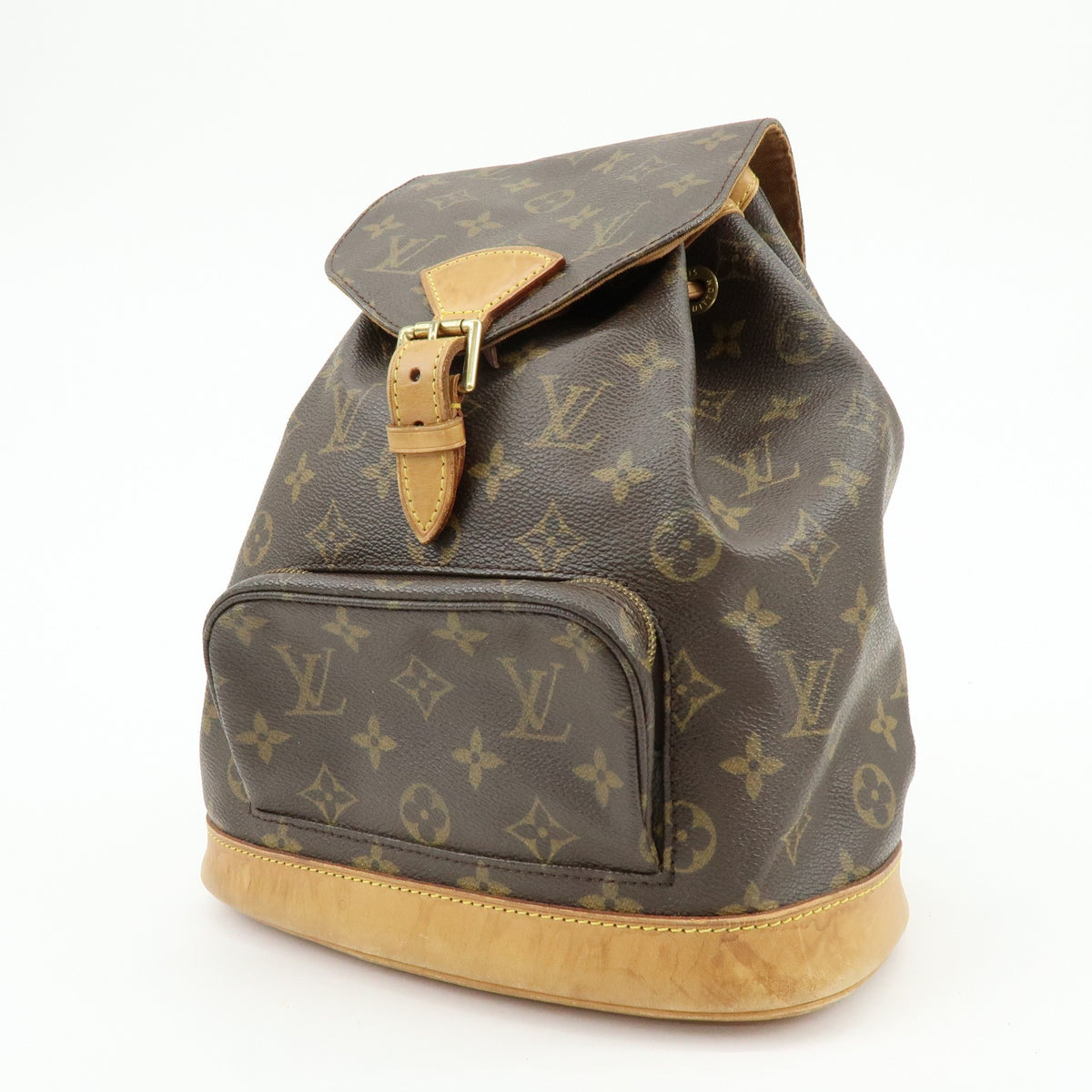 Louis Vuitton Vintage Montsouris Monogram Canvas, Brown, Canvas, Backpack