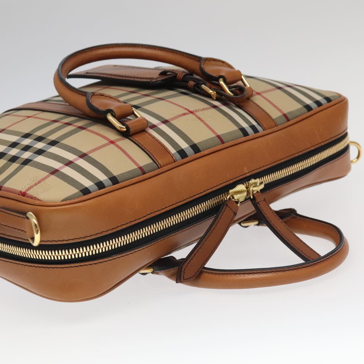 Burberry Nova Check, Beige, Canvas, handbag