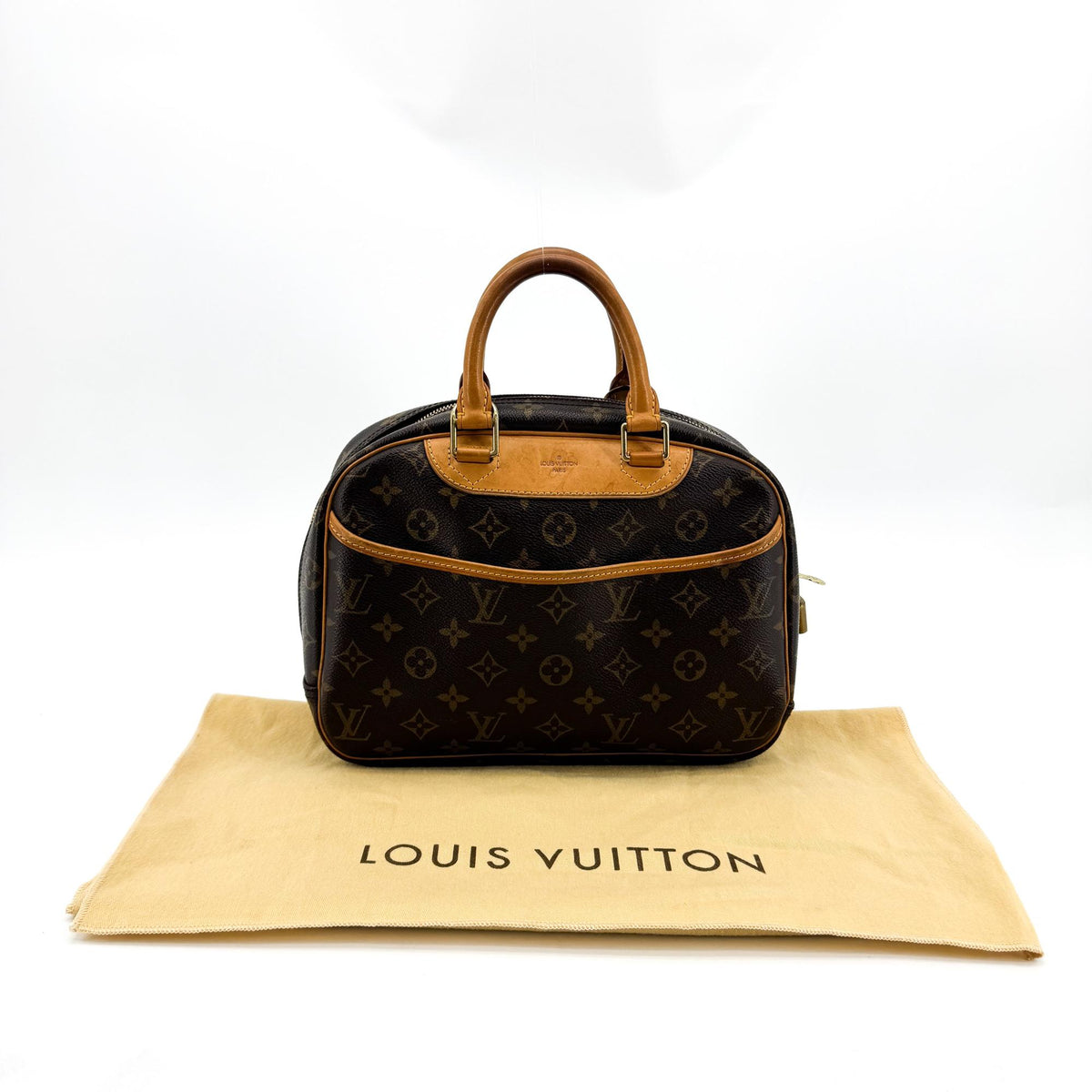 Louis Vuitton Trouville Monogram Canvas, Brown, Canvas, Handbag