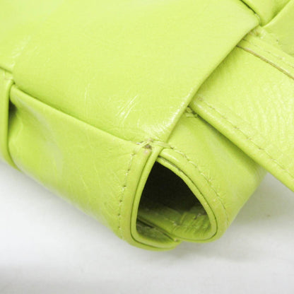 Bottega Veneta Cassette Leather, Green, Leather, Clutch