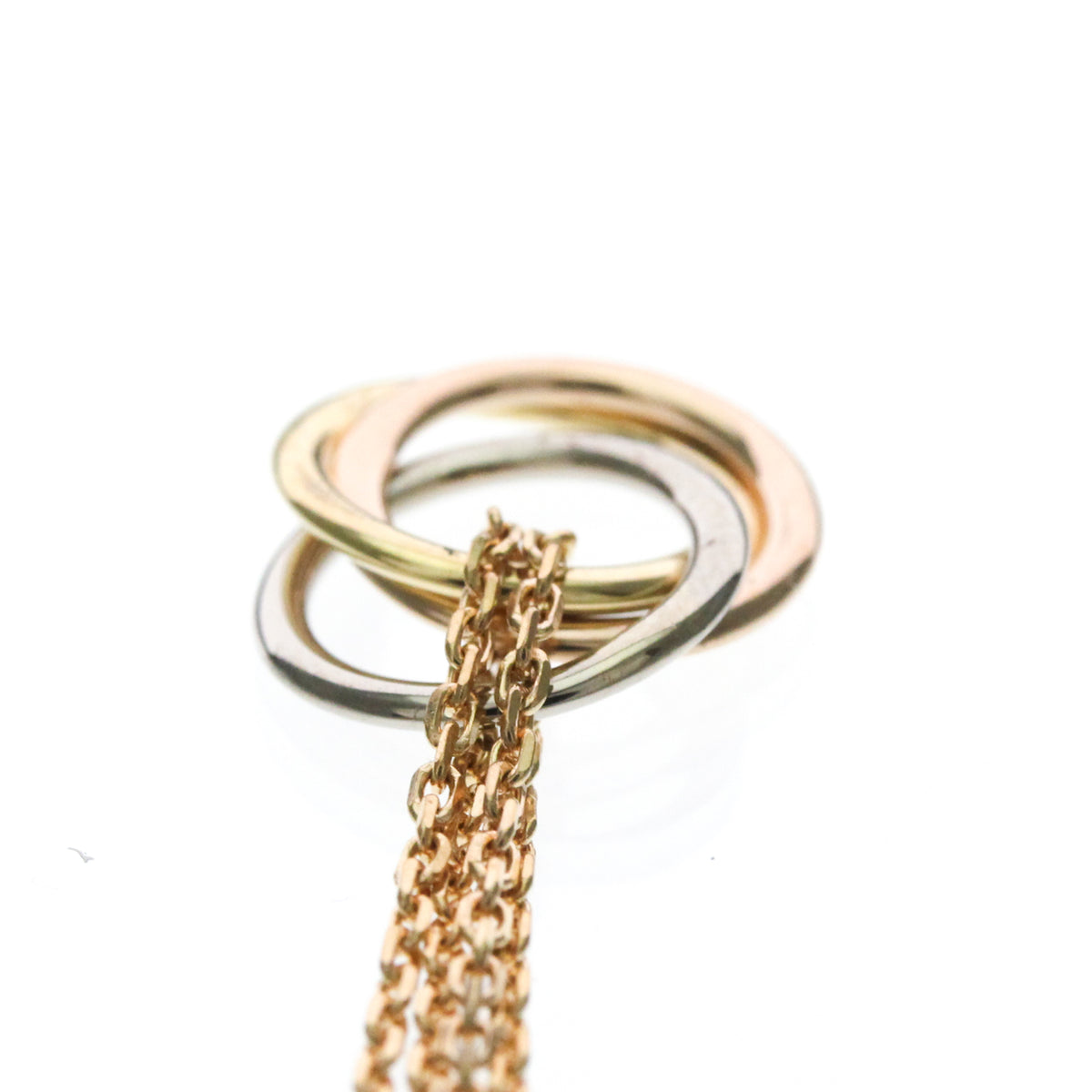 Cartier Trinity Choker 18K Tricolor Gold, Gold, Gold, Necklace