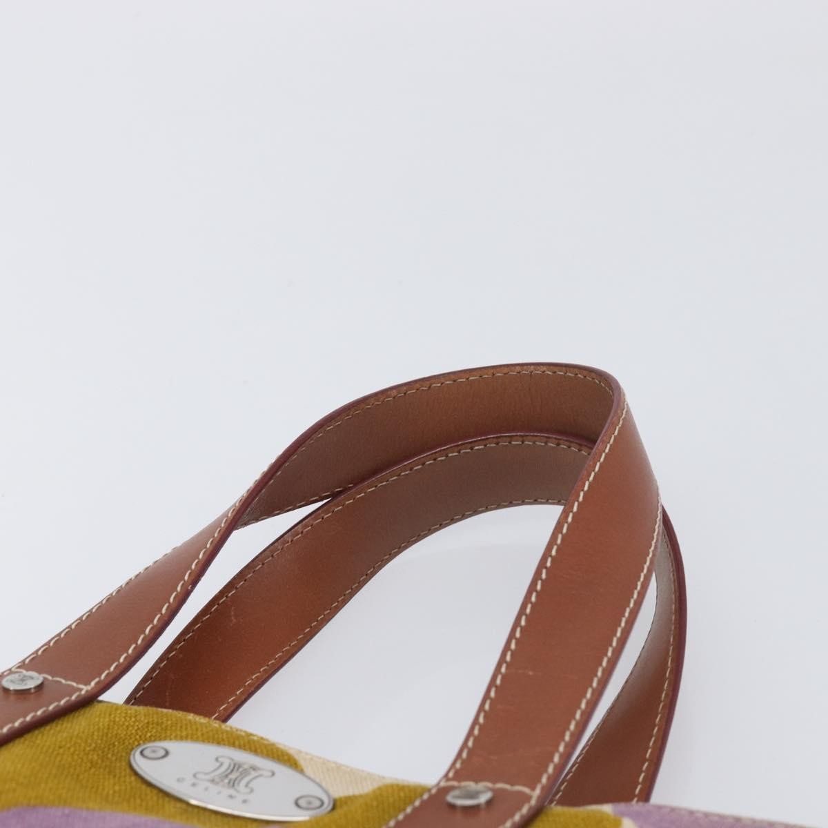 Celine Handbag Canvas, Brown, Canvas, Handbag