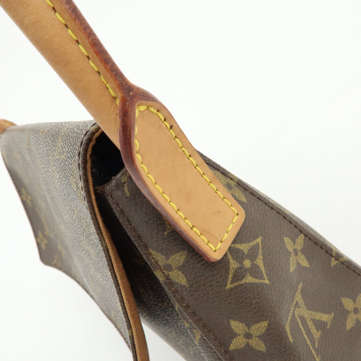 Louis Vuitton Looping Monogram Canvas, Brown, Canvas, Handbag