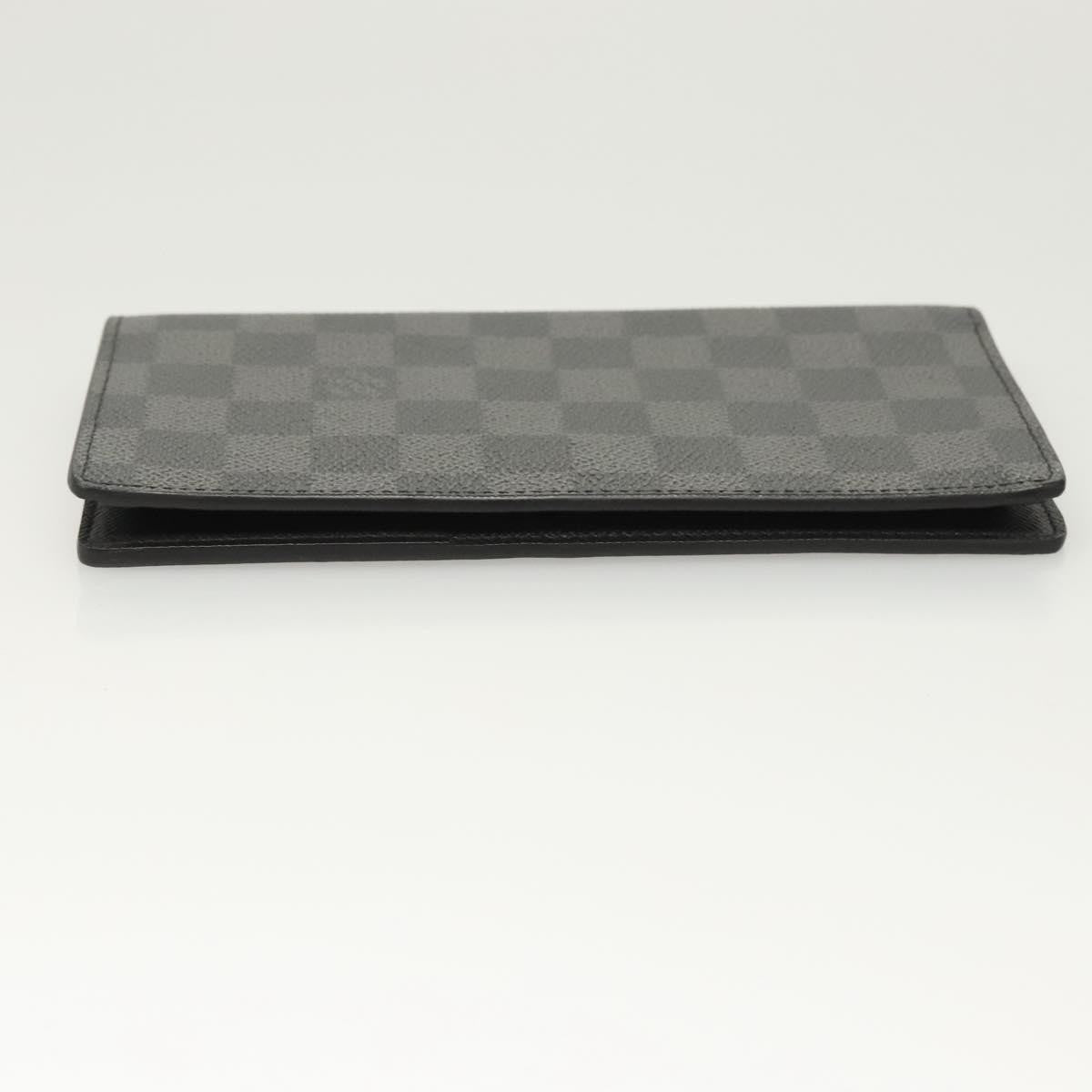 Louis Vuitton Brazza Long Bifold Damier, Gray, Canvas, Wallet